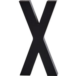 Design Letters Alubogstav - X - Sort
