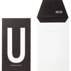 Design Letters Kort m. Konvolut - Sort m. U