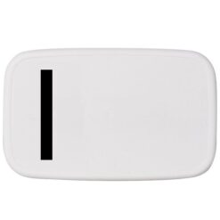 Design Letters Madkasse - Hvid m. I