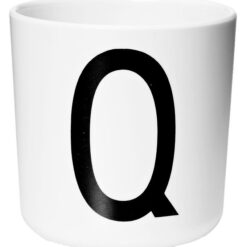 Design Letters Melamin Kop - Hvid m. Q
