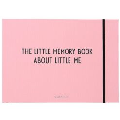 Design Letters Mindebog - Sort/Rosa - Engelsk