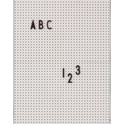 Design Letters Tavle - A4 - Grå