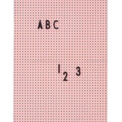 Design Letters Tavle - A4 - Pink