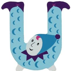 Petit Jour Paris Alfe Bogstav - U - Lyseblå