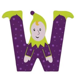 Petit Jour Paris Alfe Bogstav - W - Mørkelilla