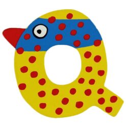 Petit Jour Paris Crazy Bird Bogstav - Q - Gul