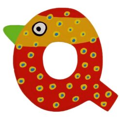 Petit Jour Paris Crazy Bird Bogstav - Q - Rød