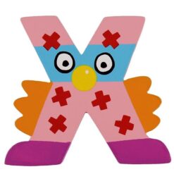 Petit Jour Paris Crazy Bird Bogstav - X - Lyserød