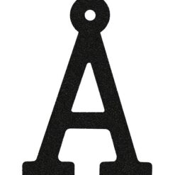 That's Mine Bogstav - Å - Sort Glimmer