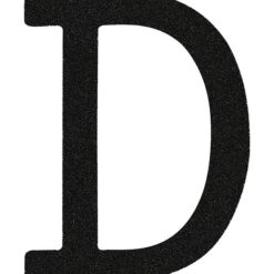 That's Mine Bogstav - D - Sort Glimmer