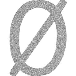 That's Mine Bogstav - Ø - Sølv Glimmer