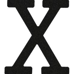 That's Mine Bogstav - X - Sort Glimmer