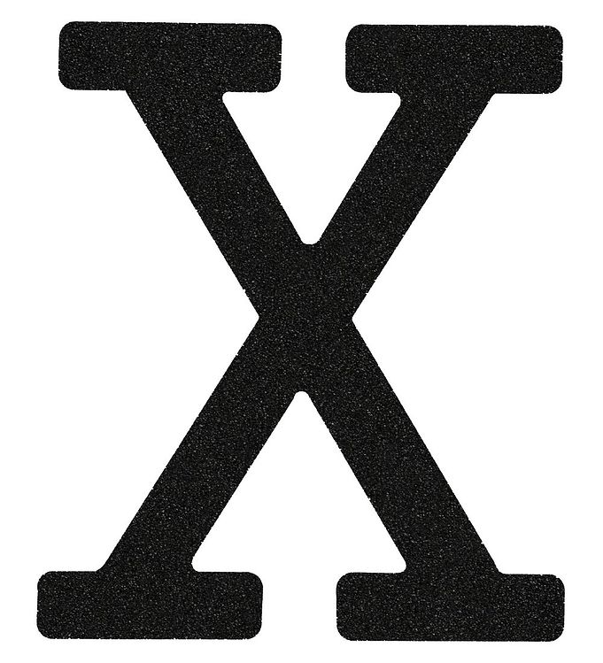That's Mine Bogstav - X - Sort Glimmer