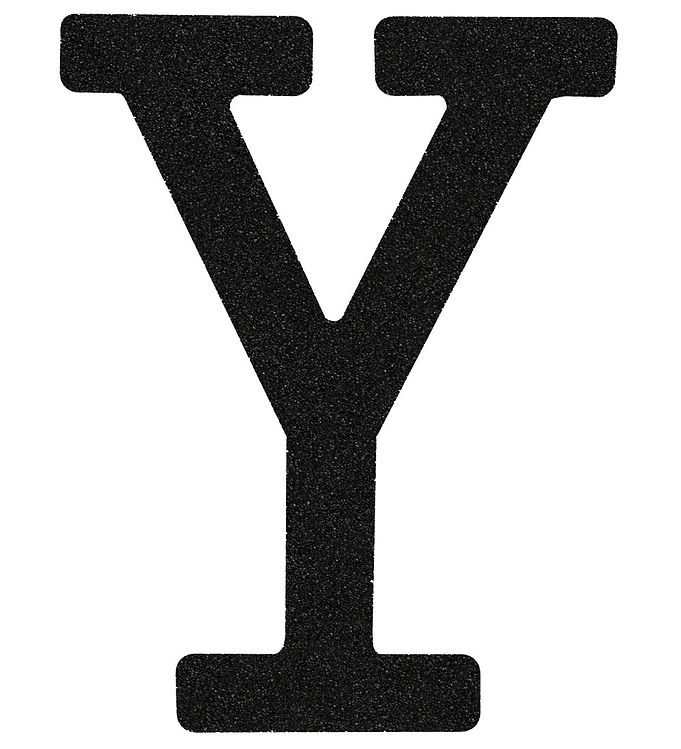 That's Mine Bogstav - Y - Sort Glimmer